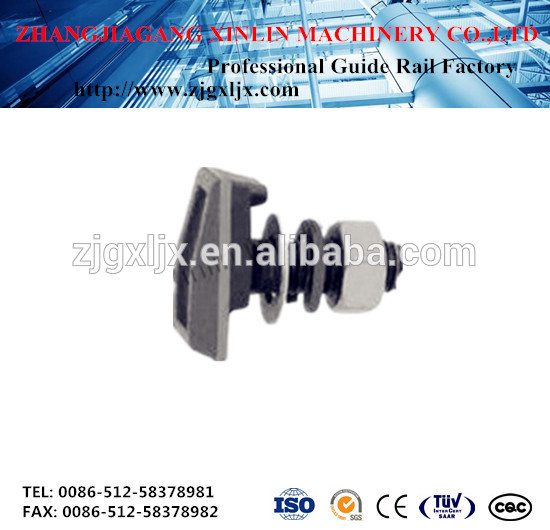 elevator guide clips for lift rail