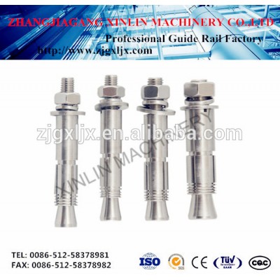 anchor bolt for lift and elevator parts